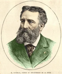 Retrato de Eugene Rene Poubelle (1831 - 1907), funcionário público francês e prefeito do Sena. Coll. Bianchetti.
