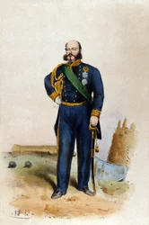 Retrato de Eugenio di Savoia Carignano (1816-1888).