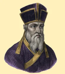 Retrato do Padre Matteo Ricci (1552-1610), jesuíta italiano, fundador da Missão Católica na China" Gravura do século XIX