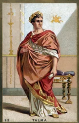 Retrato de François-Joseph (François Joseph) Talma (1763-1826), ator francês. Cromolitografia do final do século XIX.