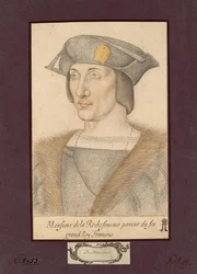 Retrato de François I de La Rochefoucauld, Conde de La Rochefoucauld