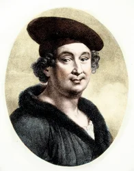 Retrato de François Villon (1431-63) (gravura)