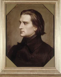 Retrato de Franz Liszt (1811-1886), compositor e pianista húngaro.