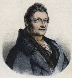 Retrato de Franz Xaver Gabelsberger (1789-1849) inventor inglês