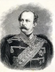 Retrato de Frederic Charles da Prússia (1828 - 1885), sobrinho de Guilherme I
