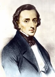 Retrato de Frédéric Chopin (1810-1849), compositor polaco.