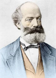 Retrato de Friedrich August Kekulé von Stradonitz Químico alemão (Darmstadt