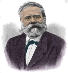 Retrato de Fritz Reuter (1810-1874) escritor alemão.