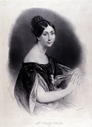 Retrato de GRISI Giulia (Julie) (1811-1869) Soprano italiano.