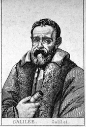 Retrato de Galileu Galilei dit Galilee (1564 - 1642).
