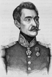 Retrato do General Bréa. Gravura do final do século XIX em "Histoire de France" de H. Martin.