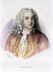 Retrato de George Frederick Handel (Georg Friedrich Handel)