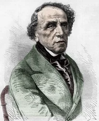 Retrato de Giacomo Meyerbeer (1791-1864), compositor alemão.