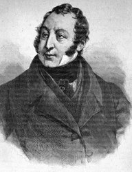 Retrato de Gioacchino Rossini (1792-1868) - em "The Contemporains", n.d. final do século XIX.