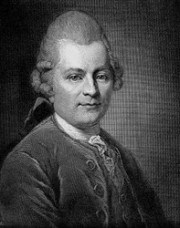 Retrato de Gotthold Ephraim Lessing (1729 - 1781) escritor e dramaturgo alemão.