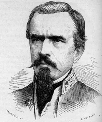 Retrato de Guillaume Lejean, explorador francês 1828 -1871.