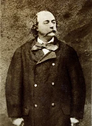 Retrato de Gustave Flaubert (1821-1880), escritor francês.