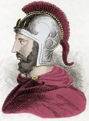 Retrato de Aníbal ou Annibal Barca (c. 247-183 a.C.), general e estadista cartaginês.