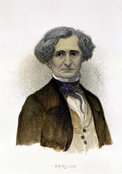 Retrato de Hector Berlioz (1803-1869) - gravura