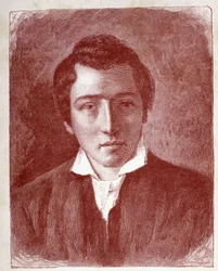 Retrato de Heinrich Heine, escritor alemão - gravura
