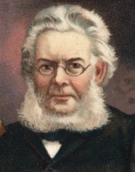 Retrato de Henrik (Henri) Johan Ibsen (1828-1906), dramaturgo norueguês.