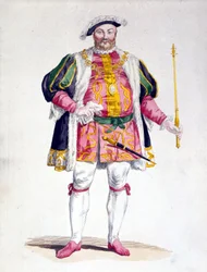 Retrato de Henrique VIII (1491 - 1547) da Inglaterra.