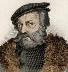 Retrato de Hernan Cortes (1485-1547), conquistador espanhol.