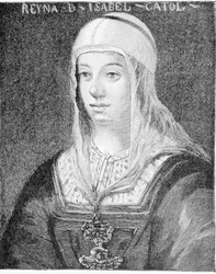 Retrato de Isabel I, a Católica (1451 - 1504), Rainha de Castela.