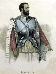 Retrato do tenor italiano Enrico Tamberlick (1820 - 1869) em Otello por Gioacchino Rossini