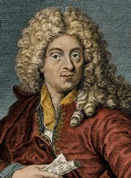 Retrato de Jean-Baptiste Lully gravado no século XIX - Retrato de Jean Baptiste (Lully (Giovanni Battista Lulli) (1632-1687)