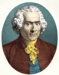 Retrato de Jean Jacques Rousseau (1712-1778).