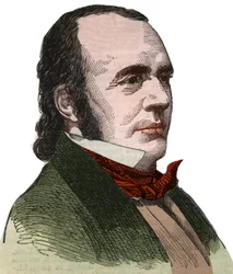 Retrato de Jean Louis Rodolphe Agassiz (1807-1873), naturalista americano.