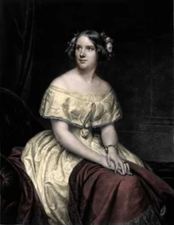 Retrato de Jenny Lind (1820-1887), cantora sueca.