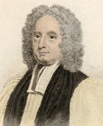 Retrato de John Potter (ca. 1674-1747), eclesiástico e arcaico inglês de Cantorbery. Gravura do século XIX.