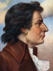 Retrato de Joseph de Montgolfier, inventor do balão de ar quente.