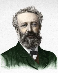 Retrato de Jules Verne, escritor francês (1828-1905)