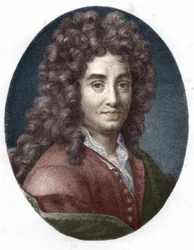 Retrato de La Bruyère. Gravura do século XIX.