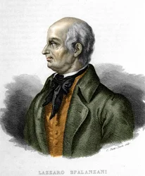 Retrato de Lazzaro Spalanzani (ou Spallanzani), biólogo italiano (1729 - 1799)
