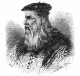Retrato de Leonardo da Vinci (Leonardo da Vinci) (1452 - 1519).
