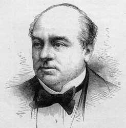 Retrato de Leopold Barre, comediante francês, membro da Comedie Francaise de 1858 a 1888. Gravura em "Le Monde Illustré" n¡1168 de 16 de Agosto de 1879.