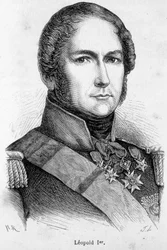 Retrato de Leopoldo I da Saxônia Cobourg Gotha (Saxônia-Coburg-Gotha