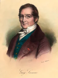 Retrato de Louis-Joseph Gay-Lussac (Louis Joseph Gay Lussac) (1778 - 1850), químico e físico francês. Gravura do século XIX. Coleção particular.