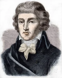 Retrato de Louis Antoine Saint - Just (Saint-Just) (1767-1794), político francês.