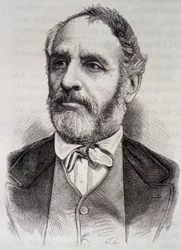 Retrato de Louis Charles Delescluze, jornalista e político francês (1809-1871)