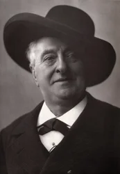 Retrato de Louis Hyacinthe Duflost, dit Hyacinthe, comediante e cantor de ópera francês 1814-1887.