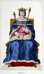 Retrato de Luís IX ou São Luís (1214 - 1270).