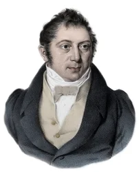 Retrato de Louis Ludwig Spohr (1784 - 1859) compositor, violinista e maestro alemão.