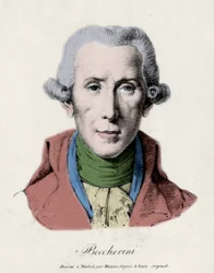 Retrato de Luigi Boccherini. (1743 - 1805). Compositor italiano.