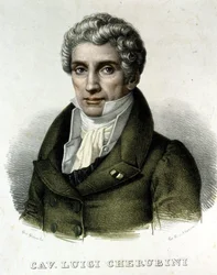 Retrato de Luigi Cherubini (1760-1842), compositor italiano.