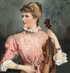 Retrato de Marie Soldier (1863-1955), violinista.